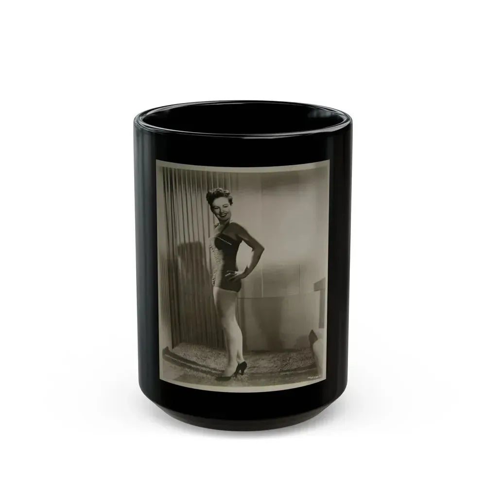Coleen Gray #01 (Vintage Female Icon) Black Coffee Mug 15oz - Go Mug Yourself