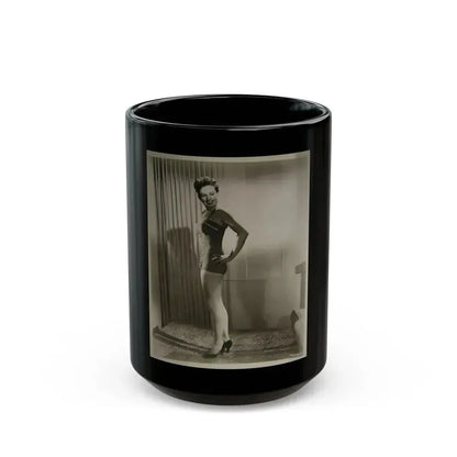 Coleen Gray #01 (Vintage Female Icon) Black Coffee Mug 15oz - Go Mug Yourself