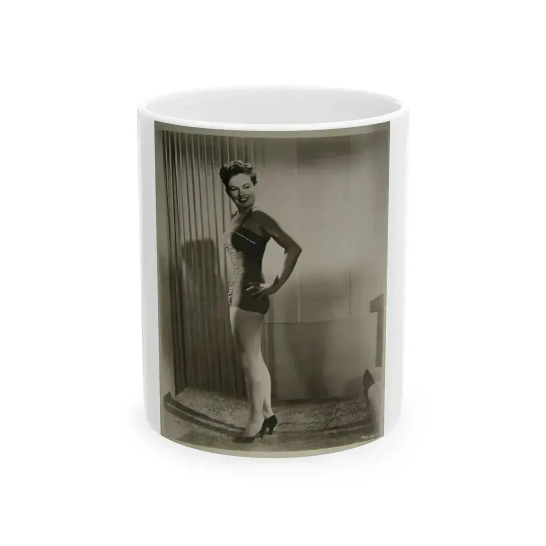 Coleen Gray #01 (Vintage Female Icon) White Coffee Mug 11oz - Go Mug Yourself