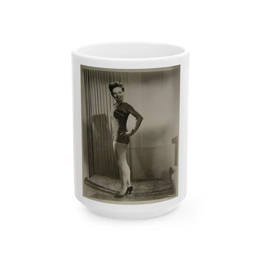 Coleen Gray #01 (Vintage Female Icon) White Coffee Mug-15oz-Go Mug Yourself