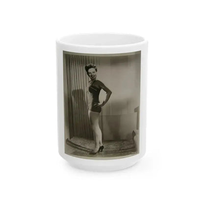 Coleen Gray #01 (Vintage Female Icon) White Coffee Mug 15oz - Go Mug Yourself