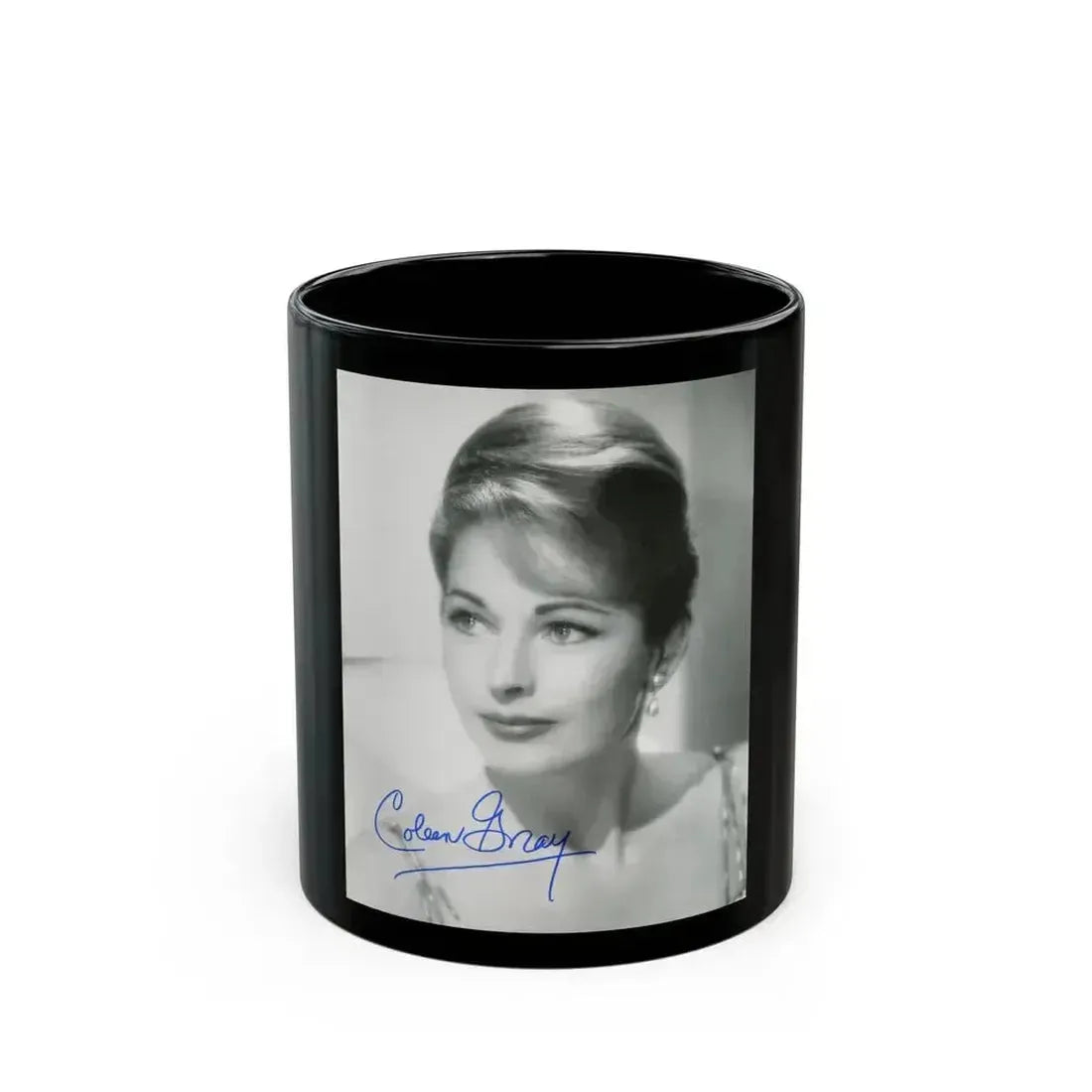 Coleen Gray #04 1 (Vintage Female Icon) Black Coffee Mug 11oz - Go Mug Yourself