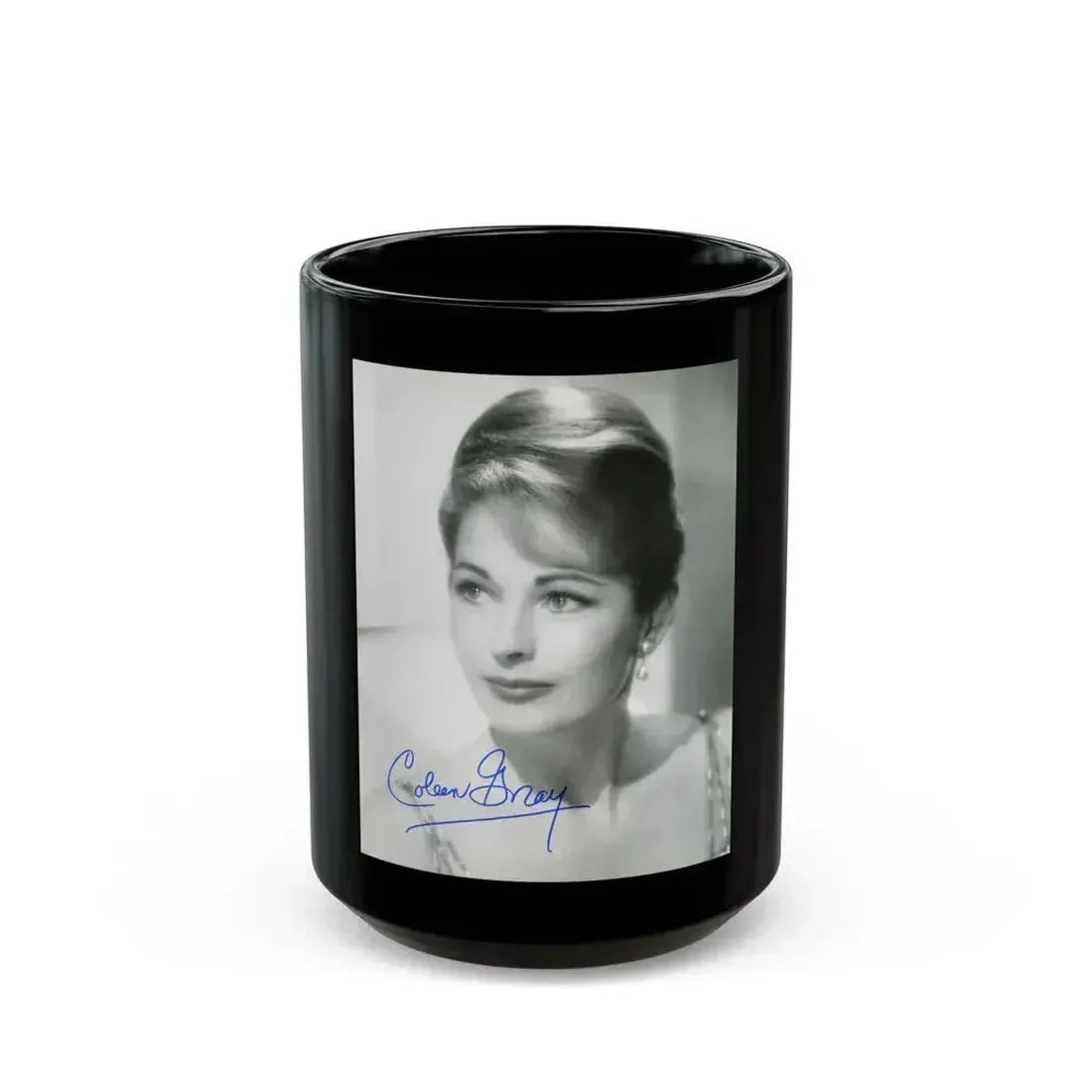Coleen Gray #04 1 (Vintage Female Icon) Black Coffee Mug 15oz - Go Mug Yourself