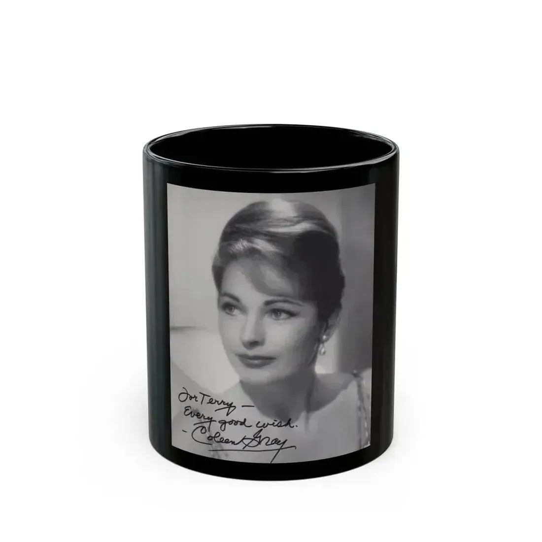 Coleen Gray #04 (Vintage Female Icon) Black Coffee Mug 11oz - Go Mug Yourself