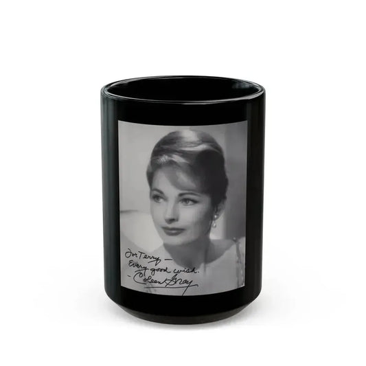 Coleen Gray #04 (Vintage Female Icon) Black Coffee Mug 15oz - Go Mug Yourself