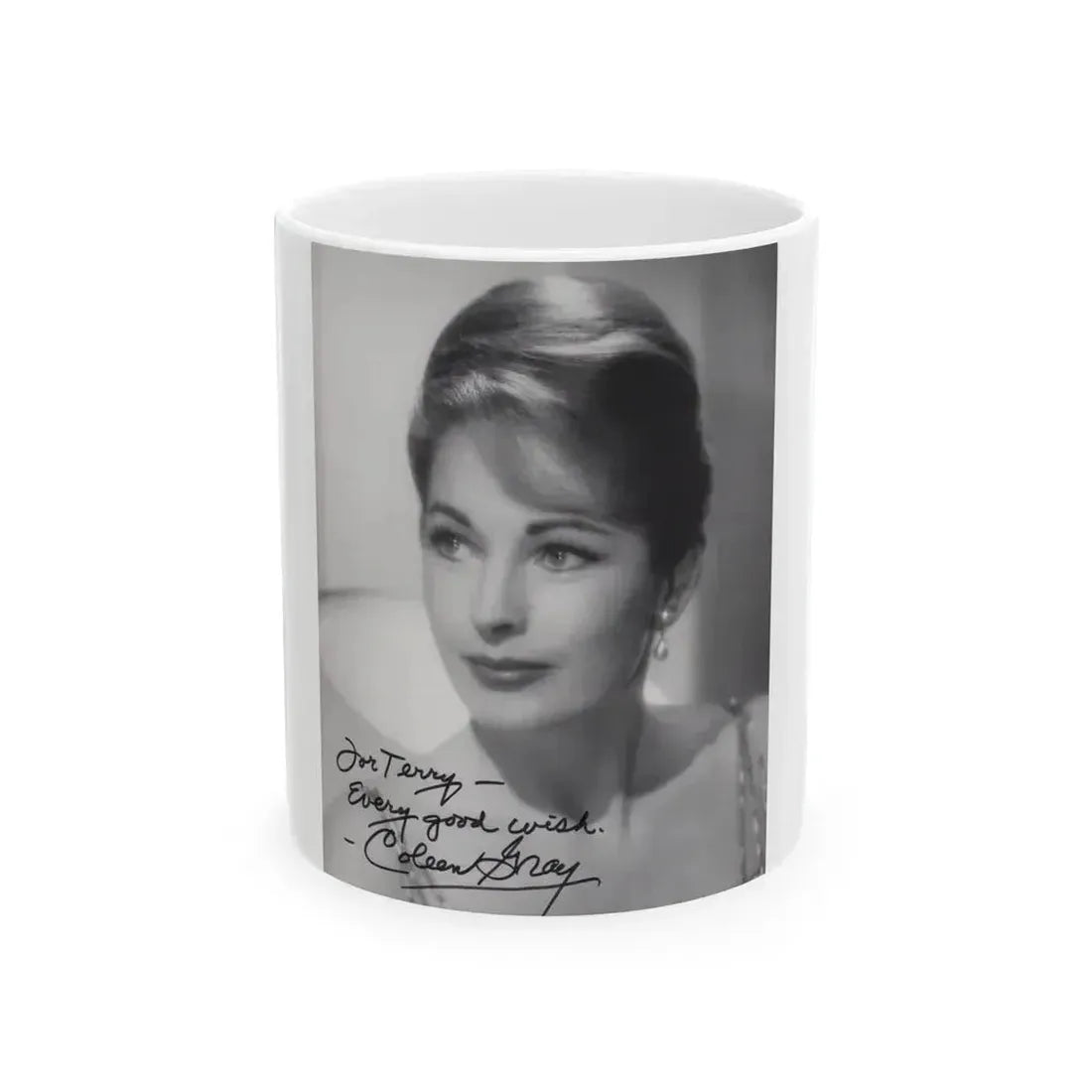 Coleen Gray #04 (Vintage Female Icon) White Coffee Mug 11oz - Go Mug Yourself