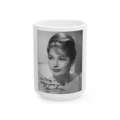 Coleen Gray #04 (Vintage Female Icon) White Coffee Mug 15oz - Go Mug Yourself