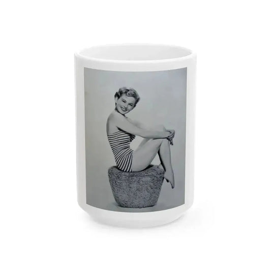 Coleen Gray #100 (Vintage Female Icon) White Coffee Mug 15oz - Go Mug Yourself