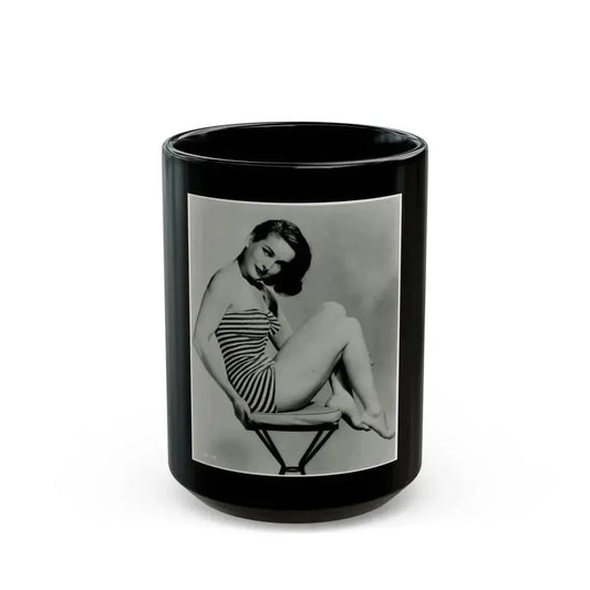 Coleen Gray #103 (Vintage Female Icon) Black Coffee Mug 15oz - Go Mug Yourself