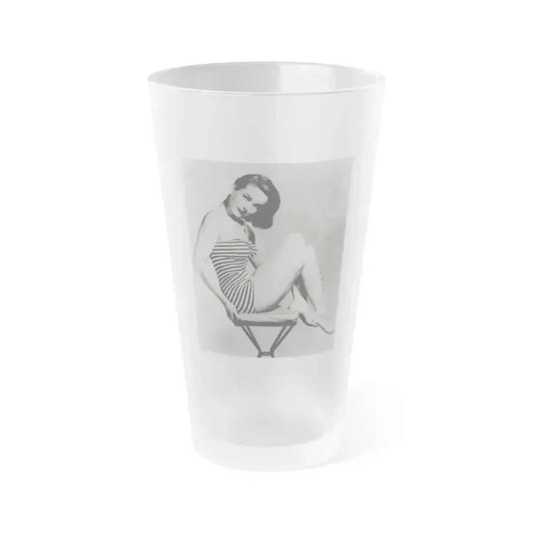 Coleen Gray #103 (Vintage Female Icon) Frosted Pint Glass 16oz 16oz Frosted - Go Mug Yourself
