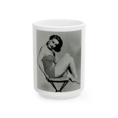 Coleen Gray #103 (Vintage Female Icon) White Coffee Mug 15oz - Go Mug Yourself