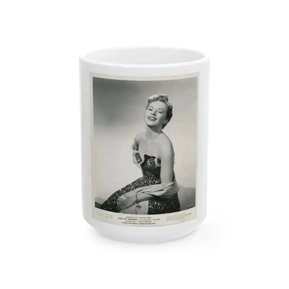 Coleen Gray #117 (Vintage Female Icon) White Coffee Mug 15oz - Go Mug Yourself