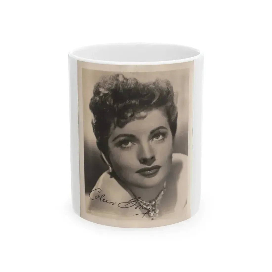 Coleen Gray #118 (Vintage Female Icon) White Coffee Mug 11oz - Go Mug Yourself
