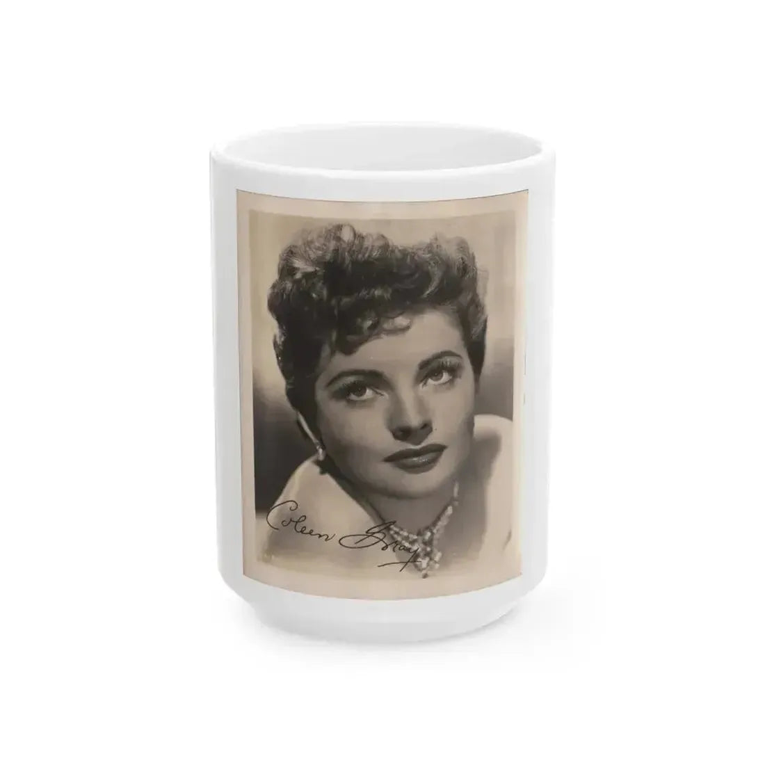 Coleen Gray #118 (Vintage Female Icon) White Coffee Mug 15oz - Go Mug Yourself