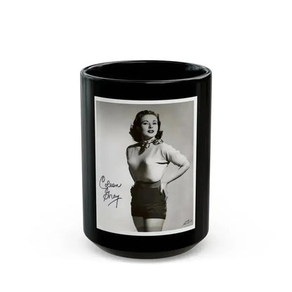 Coleen Gray #12 (Vintage Female Icon) Black Coffee Mug 15oz - Go Mug Yourself