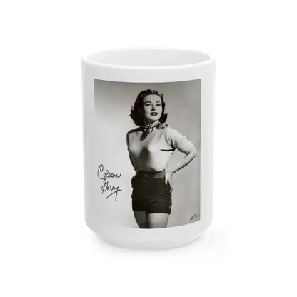 Coleen Gray #12 (Vintage Female Icon) White Coffee Mug 15oz - Go Mug Yourself