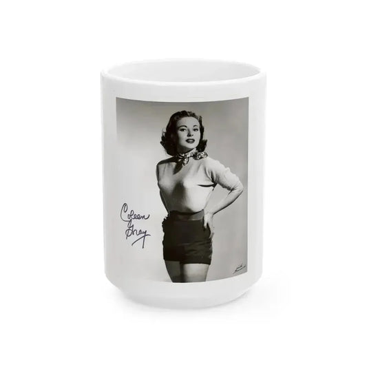 Coleen Gray #12 (Vintage Female Icon) White Coffee Mug 15oz - Go Mug Yourself