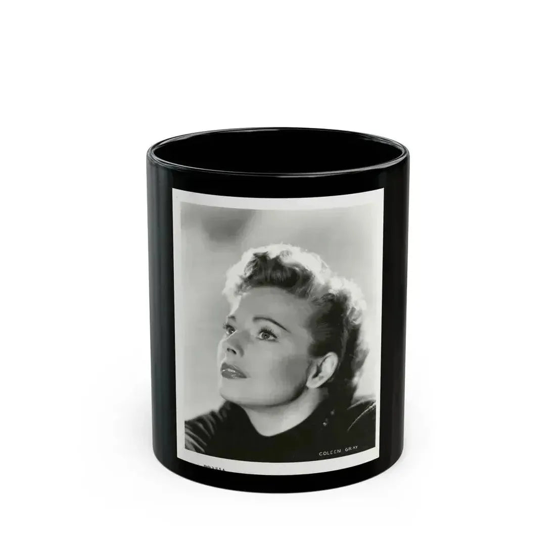 Coleen Gray #120 (Vintage Female Icon) Black Coffee Mug 11oz - Go Mug Yourself