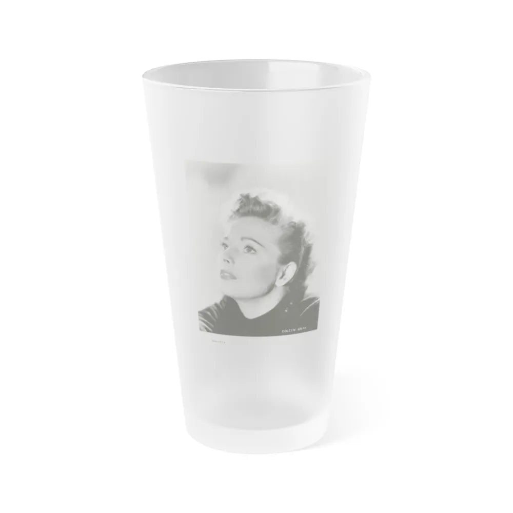 Coleen Gray #120 (Vintage Female Icon) Frosted Pint Glass 16oz-16oz-Frosted-Go Mug Yourself