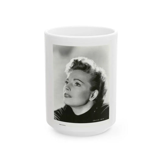 Coleen Gray #120 (Vintage Female Icon) White Coffee Mug-15oz-Go Mug Yourself