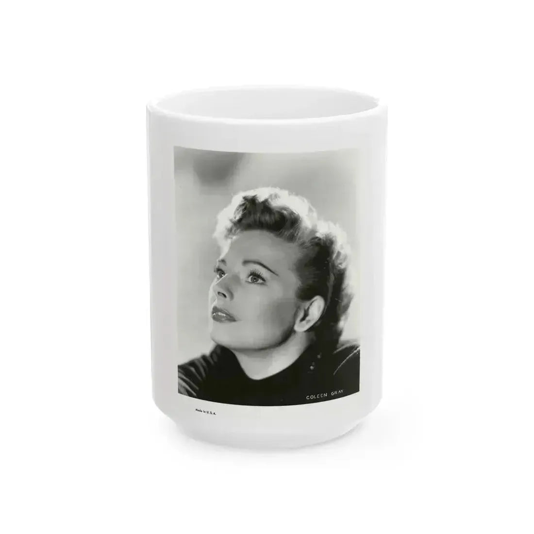Coleen Gray #120 (Vintage Female Icon) White Coffee Mug 15oz - Go Mug Yourself