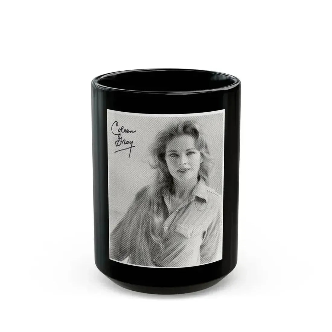 Coleen Gray #13 (Vintage Female Icon) Black Coffee Mug 15oz - Go Mug Yourself