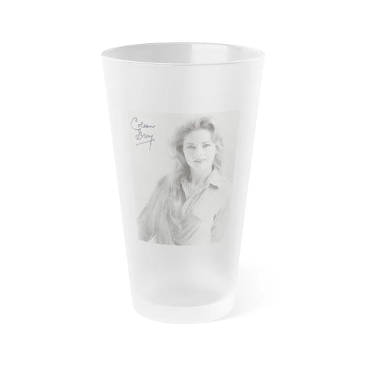 Coleen Gray #13 (Vintage Female Icon) Frosted Pint Glass 16oz-16oz-Frosted-Go Mug Yourself