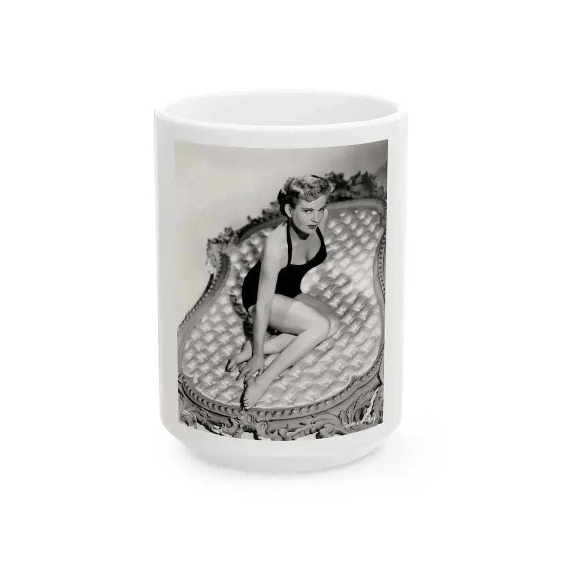 Coleen Gray #18 1 (Vintage Female Icon) White Coffee Mug 15oz - Go Mug Yourself