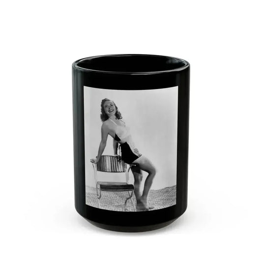 Coleen Gray #19 (Vintage Female Icon) Black Coffee Mug 15oz - Go Mug Yourself