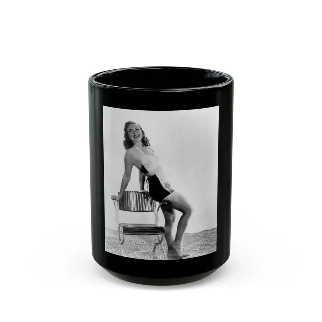 Coleen Gray #19 (Vintage Female Icon) Black Coffee Mug - Go Mug Yourself