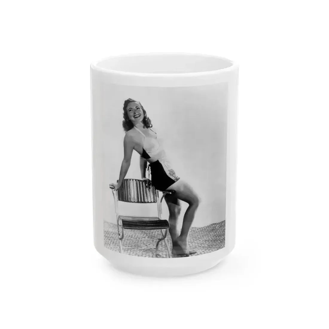Coleen Gray #19 (Vintage Female Icon) White Coffee Mug 15oz - Go Mug Yourself