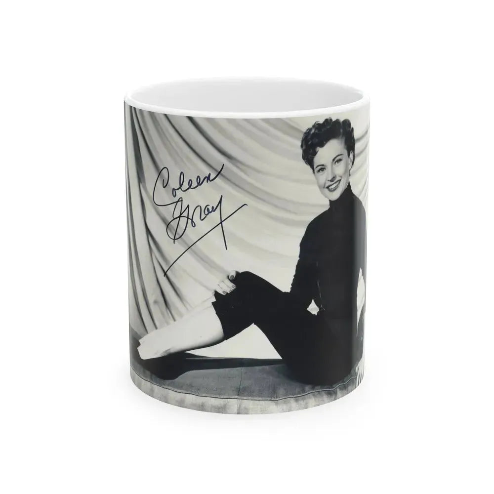 Coleen Gray #29 (Vintage Female Icon) White Coffee Mug 11oz - Go Mug Yourself