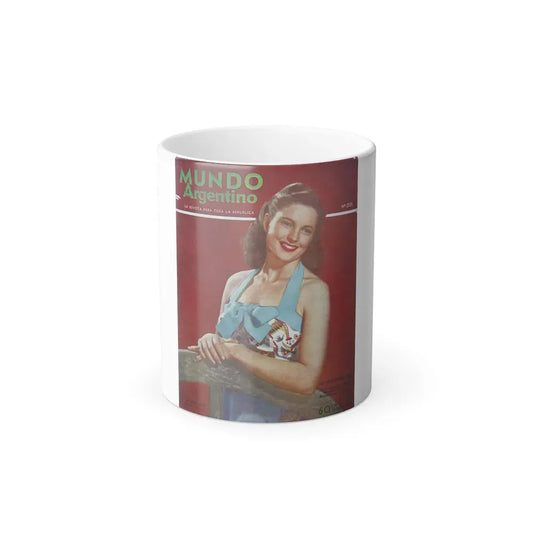 Coleen Gray #45 - Mag. Cover (Vintage Female Icon) Color Changing Coffee Mug 11oz - Go Mug Yourself