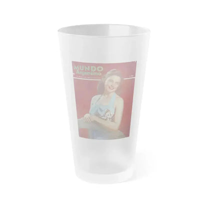 Coleen Gray #45 - Mag. Cover (Vintage Female Icon) Frosted Pint Glass 16oz 16oz Frosted - Go Mug Yourself
