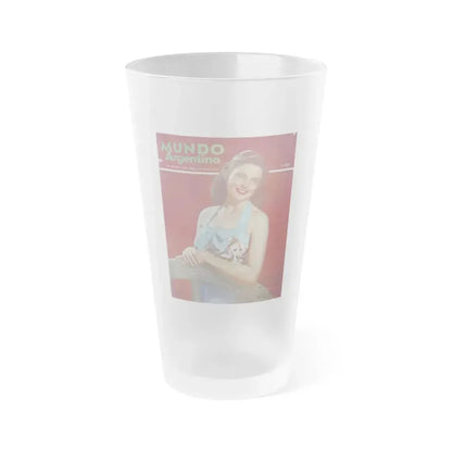 Coleen Gray #45 - Mag. Cover (Vintage Female Icon) Frosted Pint Glass 16oz 16oz Frosted - Go Mug Yourself