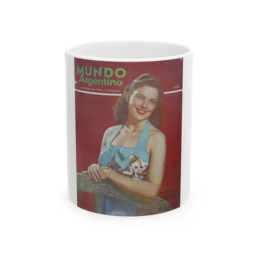 Coleen Gray #45 - Mag. Cover (Vintage Female Icon) White Coffee Mug 11oz - Go Mug Yourself