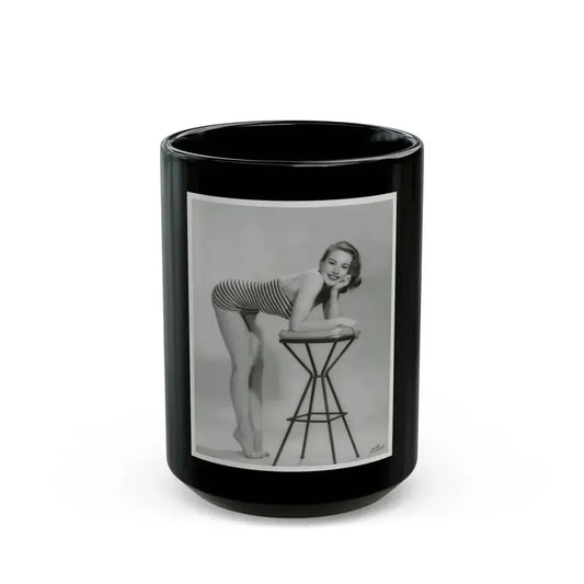 Coleen Gray #50 (Vintage Female Icon) Black Coffee Mug 15oz - Go Mug Yourself