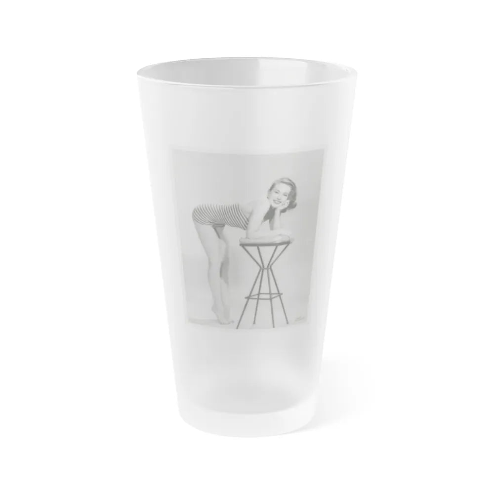 Coleen Gray #50 (Vintage Female Icon) Frosted Pint Glass 16oz-16oz-Frosted-Go Mug Yourself