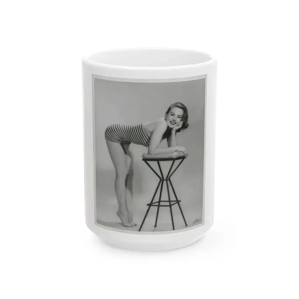Coleen Gray #50 (Vintage Female Icon) White Coffee Mug 15oz - Go Mug Yourself