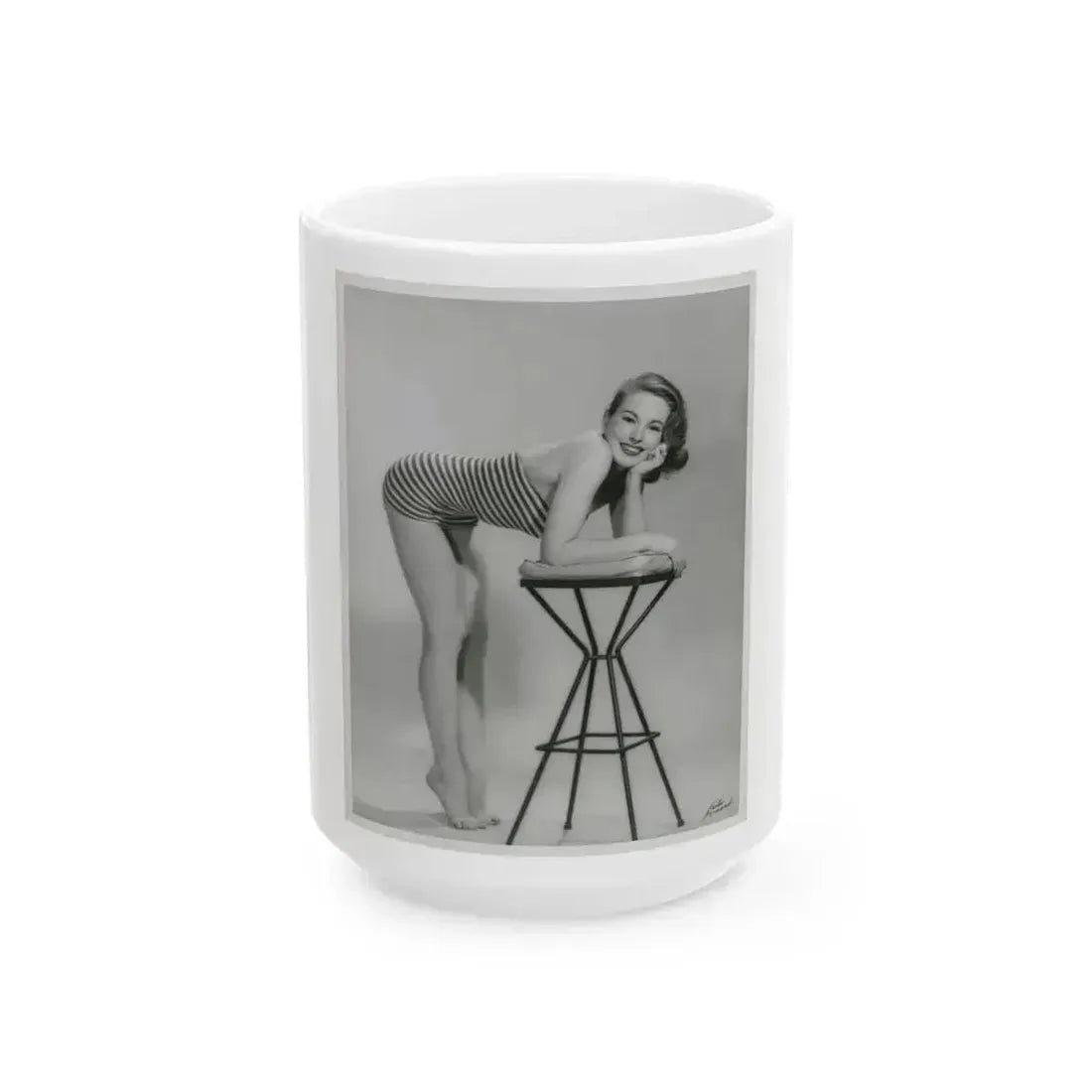 Coleen Gray #50 (Vintage Female Icon) White Coffee Mug 15oz - Go Mug Yourself