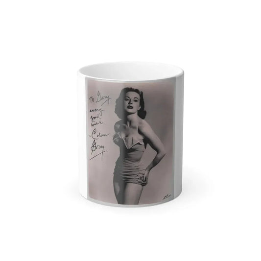 Coleen Gray #76 (Vintage Female Icon) Color Changing Coffee Mug 11oz - Go Mug Yourself