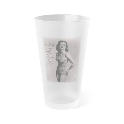 Coleen Gray #76 (Vintage Female Icon) Frosted Pint Glass 16oz-16oz-Frosted-Go Mug Yourself