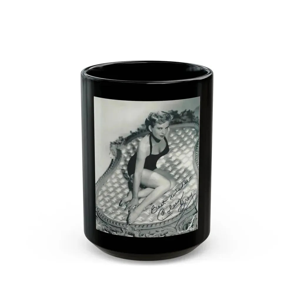 Coleen Gray #79 (Vintage Female Icon) Black Coffee Mug 15oz - Go Mug Yourself