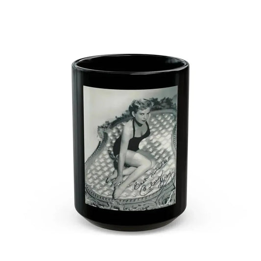 Coleen Gray #79 (Vintage Female Icon) Black Coffee Mug 15oz - Go Mug Yourself