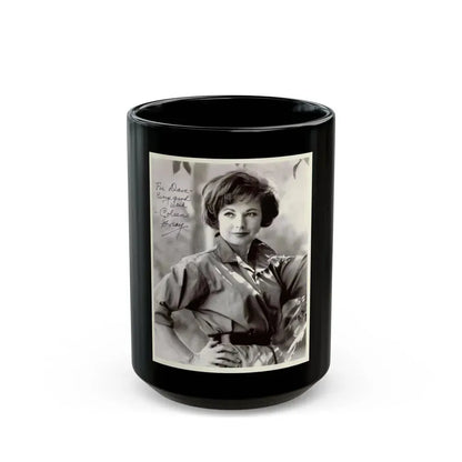Coleen Gray #84 (Vintage Female Icon) Black Coffee Mug 15oz - Go Mug Yourself