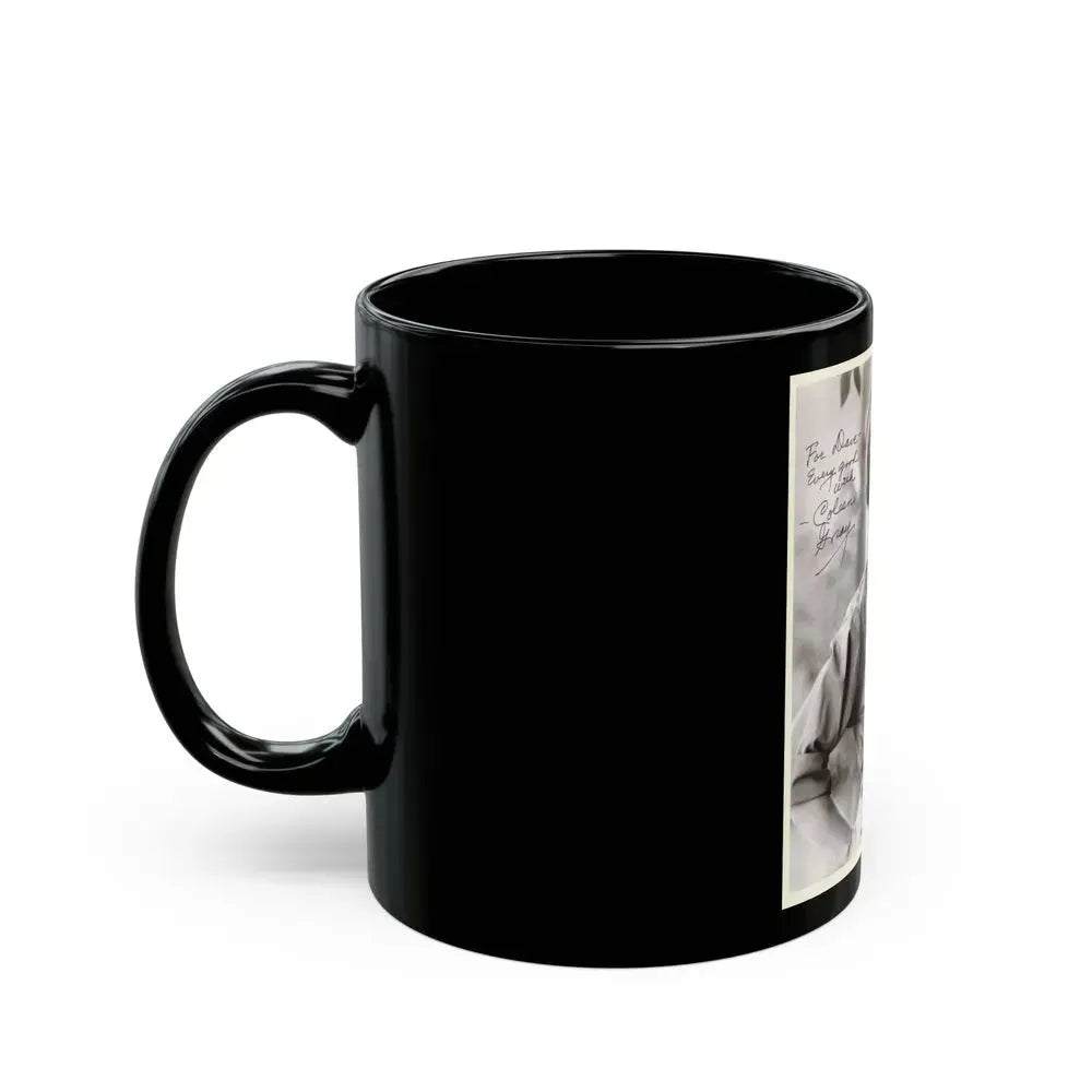 Coleen Gray #84 (Vintage Female Icon) Black Coffee Mug - Go Mug Yourself