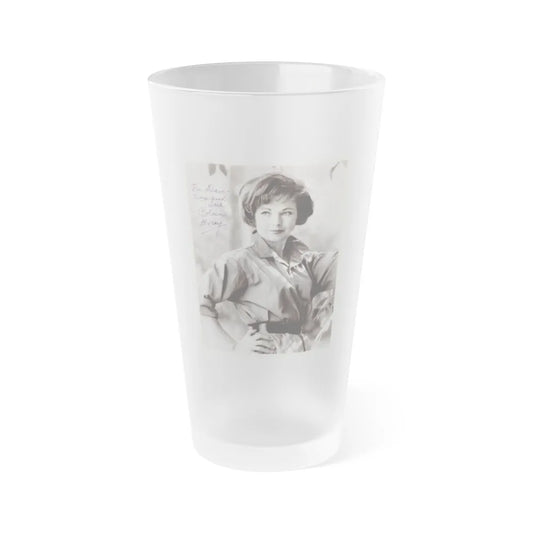 Coleen Gray #84 (Vintage Female Icon) Frosted Pint Glass 16oz-16oz-Frosted-Go Mug Yourself