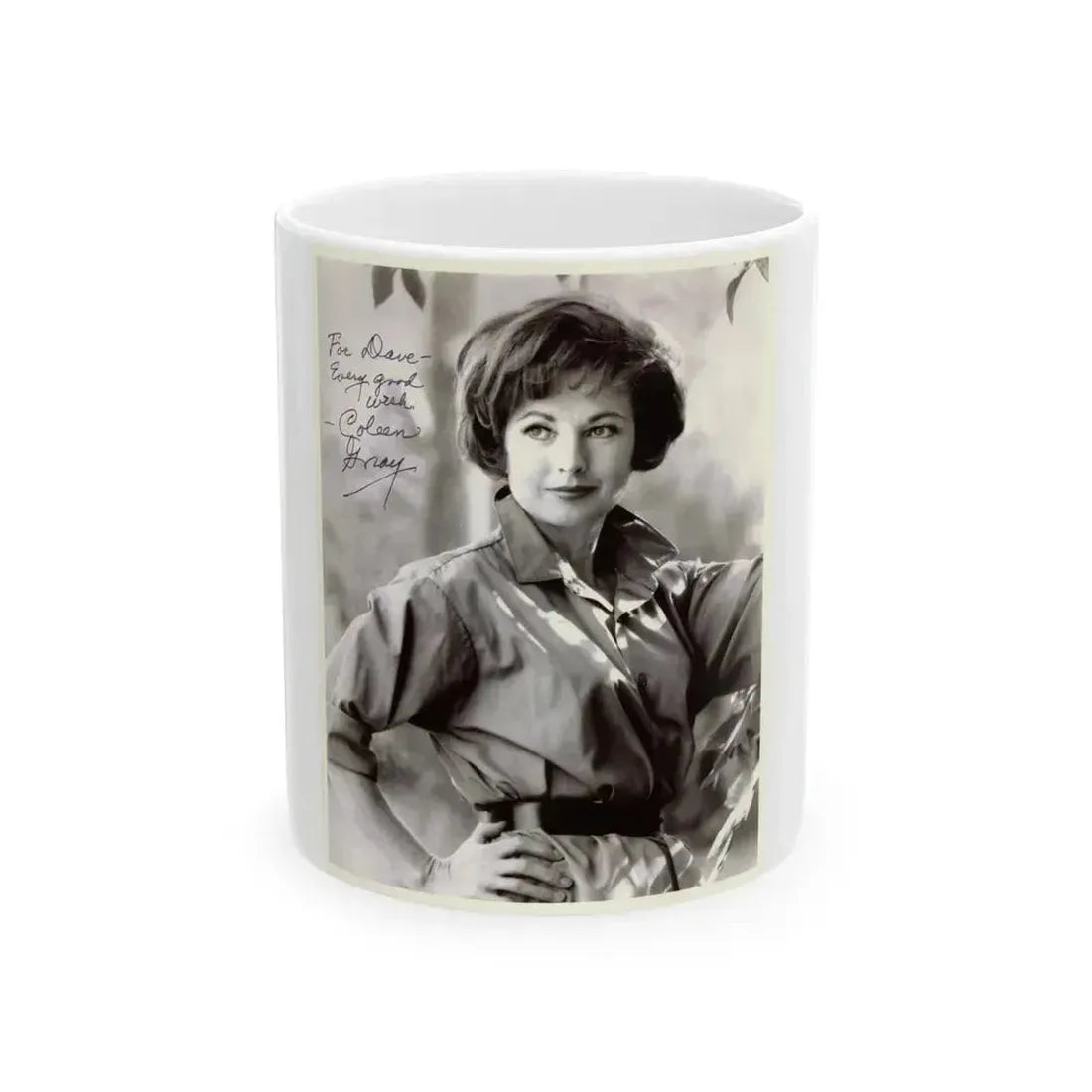 Coleen Gray #84 (Vintage Female Icon) White Coffee Mug 11oz - Go Mug Yourself