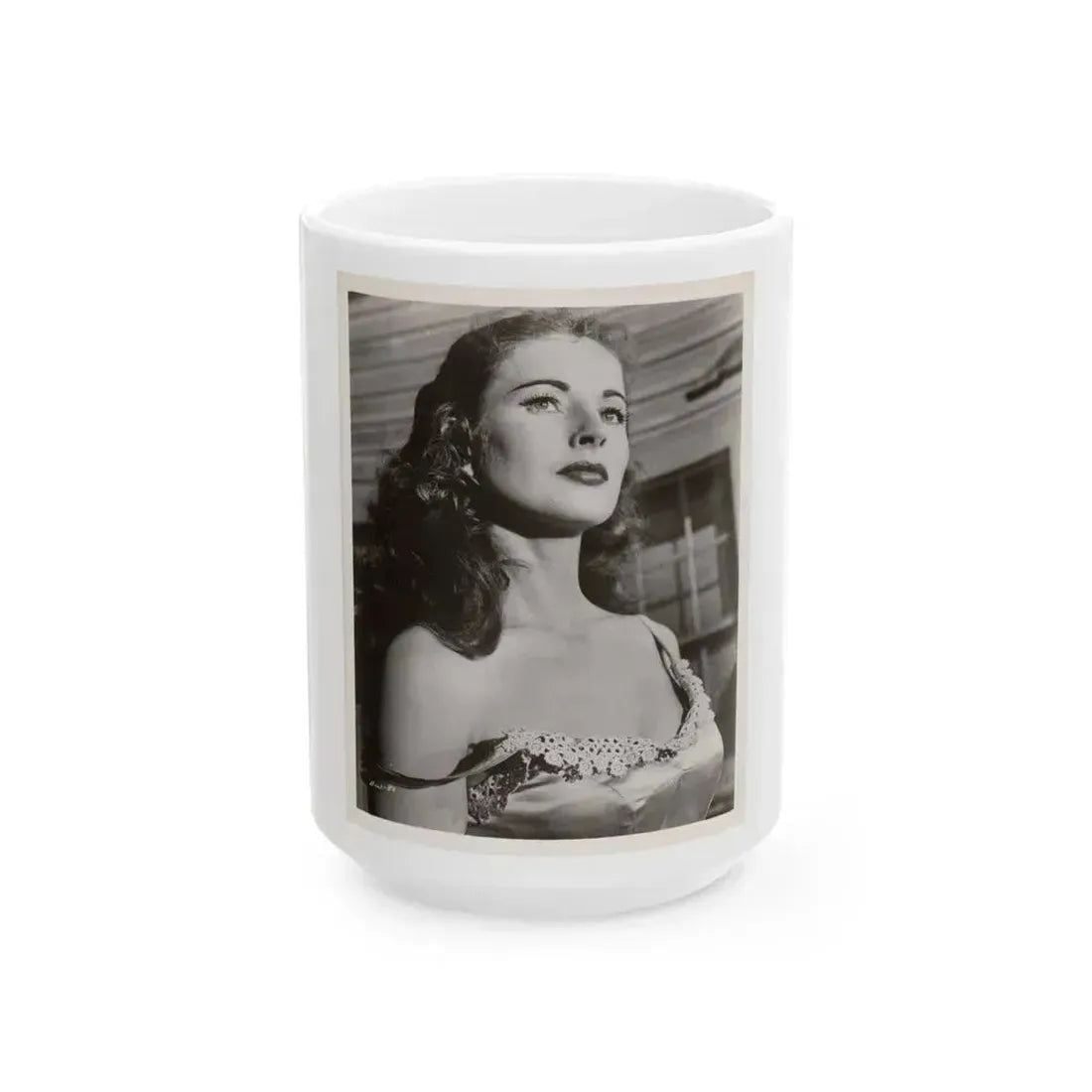 Coleen Gray #88 (Vintage Female Icon) White Coffee Mug 15oz - Go Mug Yourself