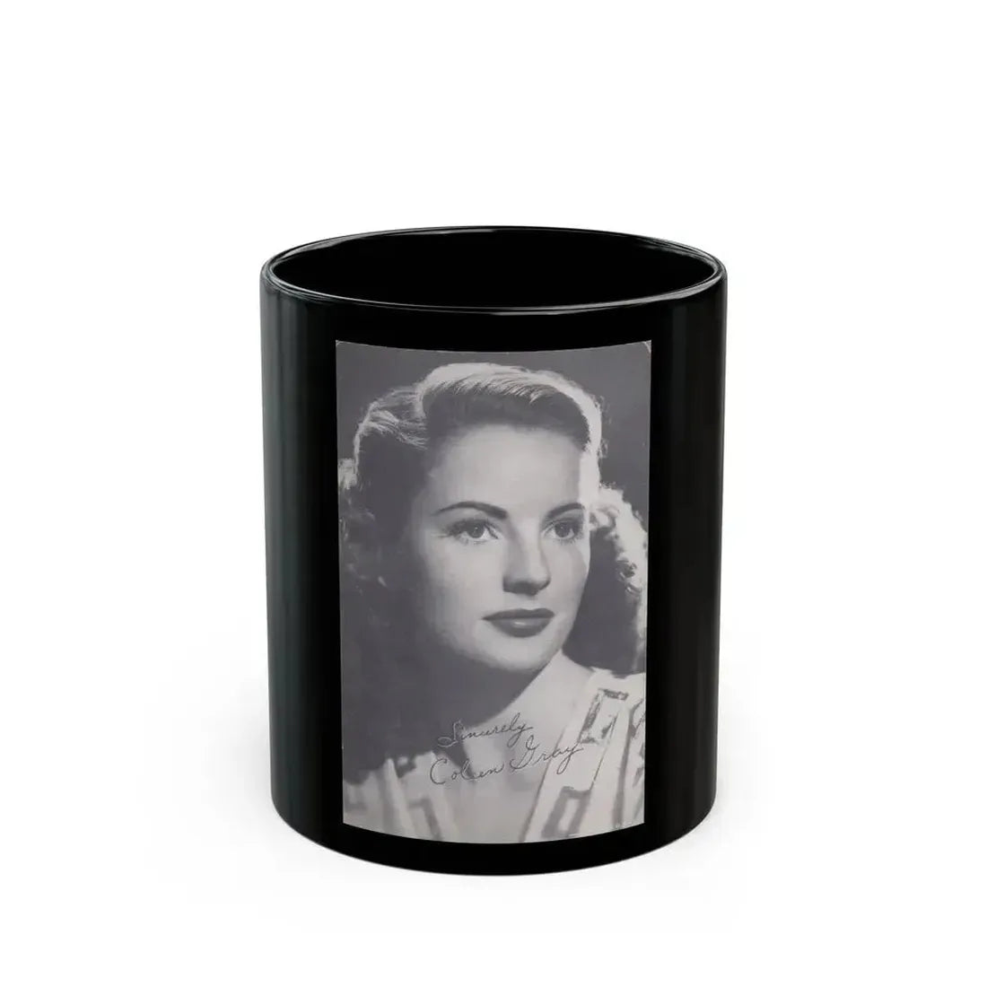 Coleen Gray #93 (Vintage Female Icon) Black Coffee Mug 11oz - Go Mug Yourself